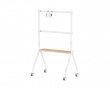 Easel Studio Mobiler TV-Ständer mit Rollen – Weiß