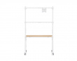 Easel Studio Mobiler TV-Ständer mit Rollen – Weiß