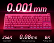 Mix 87 Hall Effect Magnetische Gaming Tastatur ANSI - Rose Red
