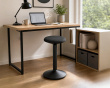 Ergonomischer Höhenverstellbarer Wobble-Stuhl & Hocker - Schwarz