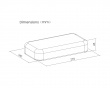 Memory Foam Armlehnenpolster - Schwarz