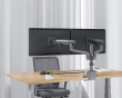 Monitorarm mit USB-A- und USB-C-Ports - 2 Monitore - 17-35
