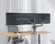 Monitorarm mit USB-A- und USB-C-Anschlüssen - 3 Bildschirm - 17-27