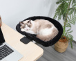 Klappbarer Tisch-Montierter Katzenbett - Schwarz