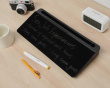 Glas-Desktop-Whiteboard mit Ständer 40 cm - Schwarz