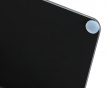 Glas-Desktop-Whiteboard mit Ständer 40 cm - Schwarz