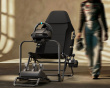 FLEX Klappbares Racing-Simulator-Cockpit - Schwarz