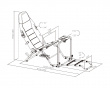 FLEX Klappbares Racing-Simulator-Cockpit - Schwarz