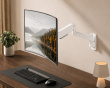 Heavy-Duty Wandhalterung für Monitor - Weiß