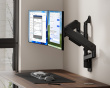Heavy-Duty Wandhalterung für 2 Monitore - Schwarz