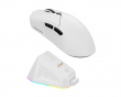 GS01 Kabellose Gaming-Maus mit Dock - Weiß