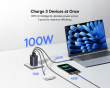PicoGo AE11 Schnellladegerät 2C+U 100W - Schwarz
