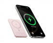 PicoGo AM41 Ultraschlanke Qi2 Magnetische Powerbank 27W 10000mAh - Pink