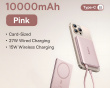 PicoGo AM41 Ultraschlanke Qi2 Magnetische Powerbank 27W 10000mAh - Pink