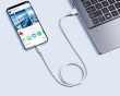 Silky Series Schnellladekabel USB auf Type-C 100W - 1m - Weiß