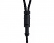 1-auf-2 8K geflochtenes Kabel - Schwarz