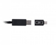 1-auf-2 8K geflochtenes Kabel - Schwarz