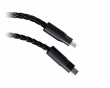 1-auf-2 8K geflochtenes Kabel - Schwarz