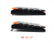 K1v6 Low-Profile QMK Kabellose Tastatur [Gateron Brown] - Hellgrau
