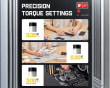 E1 Max 3.7V Elektrisches 50-in-1 Schraubendreher-Set - Silver