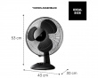 Tischventilator Greco 16 - Schwarz