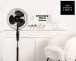 Standventilator Greco 16 CR Elegance 40cm - Schwarz