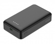 10 000 mAh Powerbank, ausziehbares Kabel 90 cm - Schwarz
