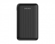 10 000 mAh Powerbank, ausziehbares Kabel 90 cm - Schwarz
