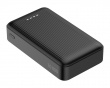10 000 mAh Powerbank, ausziehbares Kabel 90 cm - Schwarz