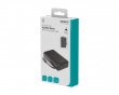 10 000 mAh Powerbank, ausziehbares Kabel 90 cm - Schwarz