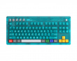 Retro Mechanical Keyboard - Kabellose Tastatur ANSI - Clear Blue