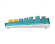 Retro Mechanical Keyboard - Kabellose Tastatur ANSI - Clear Blue