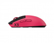 PRO X3 Superstrike Kabellose Gaming-Maus - Pink Eclipse