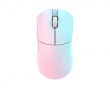 Huan Stainless Magnesium Alloy Kabellose Gaming-Maus - Blau/Rosa