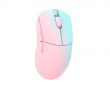 Huan Stainless Magnesium Alloy Kabellose Gaming-Maus - Blau/Rosa