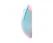 Huan Stainless Magnesium Alloy Kabellose Gaming-Maus - Blau/Rosa
