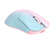 Huan M Magnesium Kabellose Gaming-Maus - Blau/Pink
