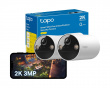 Tapo C410 Intelligente Kabellose Sicherheitskamera für Innen- und Außenbereiche (2er-Pack)