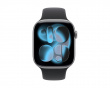 Watch Series 11 46mm Aluminiumgehäuse Weltraumgrau Sportarmband Schwarz M/L