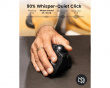 EM05 NL Vertikale Kabellose Trackball-Maus - Schwarz/Grau