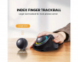 EM03 Wireless RGB Trackball-Maus - Schwarz