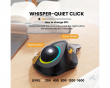 EM03 Wireless RGB Trackball-Maus - Schwarz
