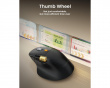 EM25 Fast-Scroll Ergonomische Maus - Schwarz
