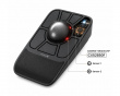 EM06 Anpassbare Trackball-Maus - Schwarz