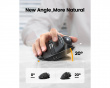 EM01 NL Kabellose ergonomische Trackball-Maus - Schwarz