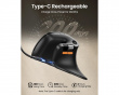 EM11 Pro Ergonomische Vertikale Maus - Schwarz