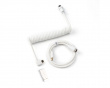 Coiled Aviator Kabel Angled 8K - Weiß