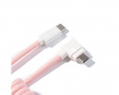 Coiled Aviator Kabel Angled 8K - Hellrosa