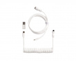Coiled Aviator Kabel Straight 8K - Weiß