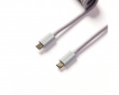 Coiled Aviator Kabel Straight 8K - Grau